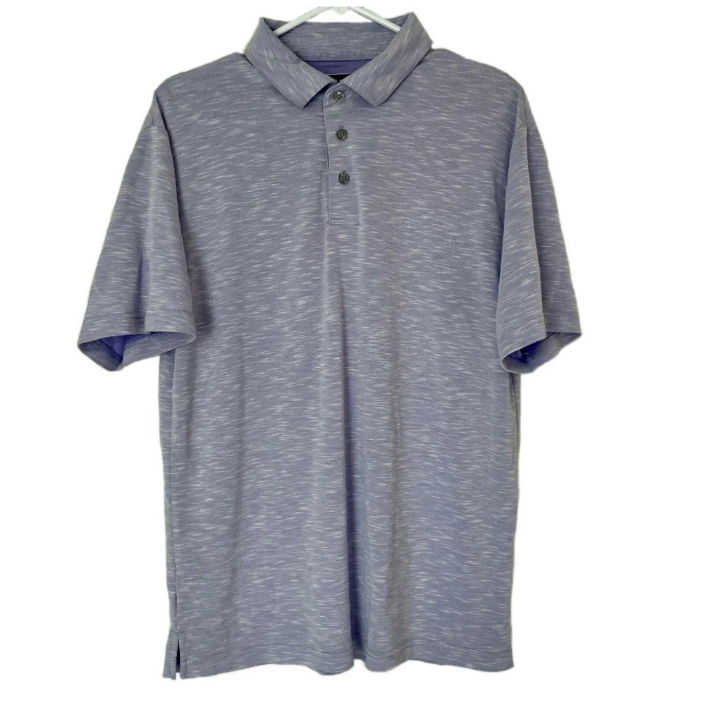PGA Tour Golf Polo Shirt Purple Mens Size Medium